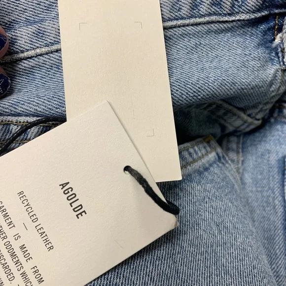 AGOLDE  90’s pinch waist pieced  jeans new with tags size 24 - Picture 9 of 13